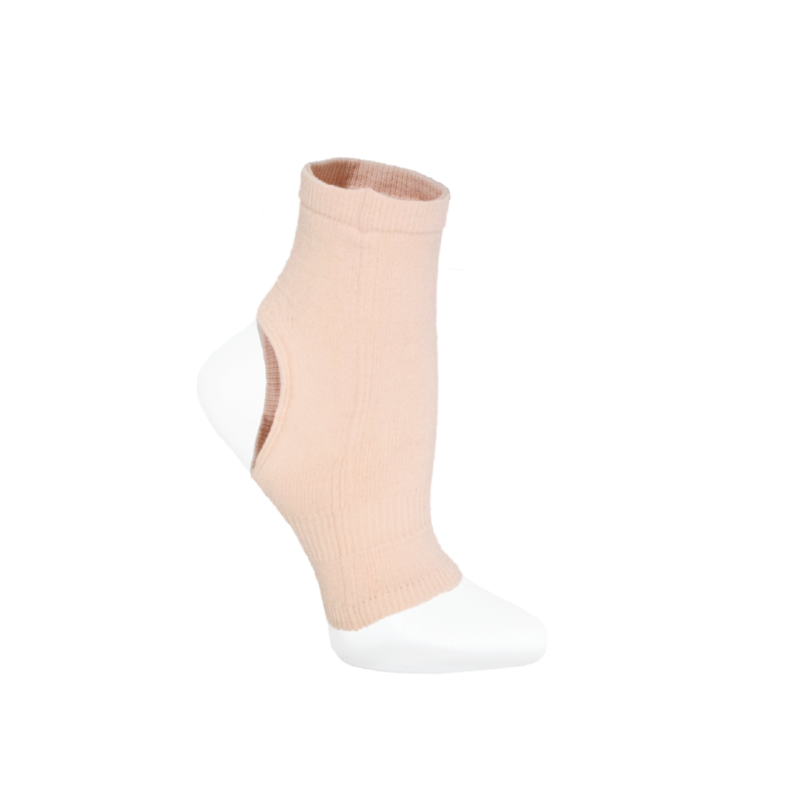 For barefoot activities or can be worn IN any
shoe. This versatile Shock is so much more than a brace from your local pharmacy, you
will love all the ways you can wear it while reducing pain and fatigue doing what you
love longer & stronger! Open Ball of the foot and heel allows for “feet toughening” bare in nude, pink, or black
