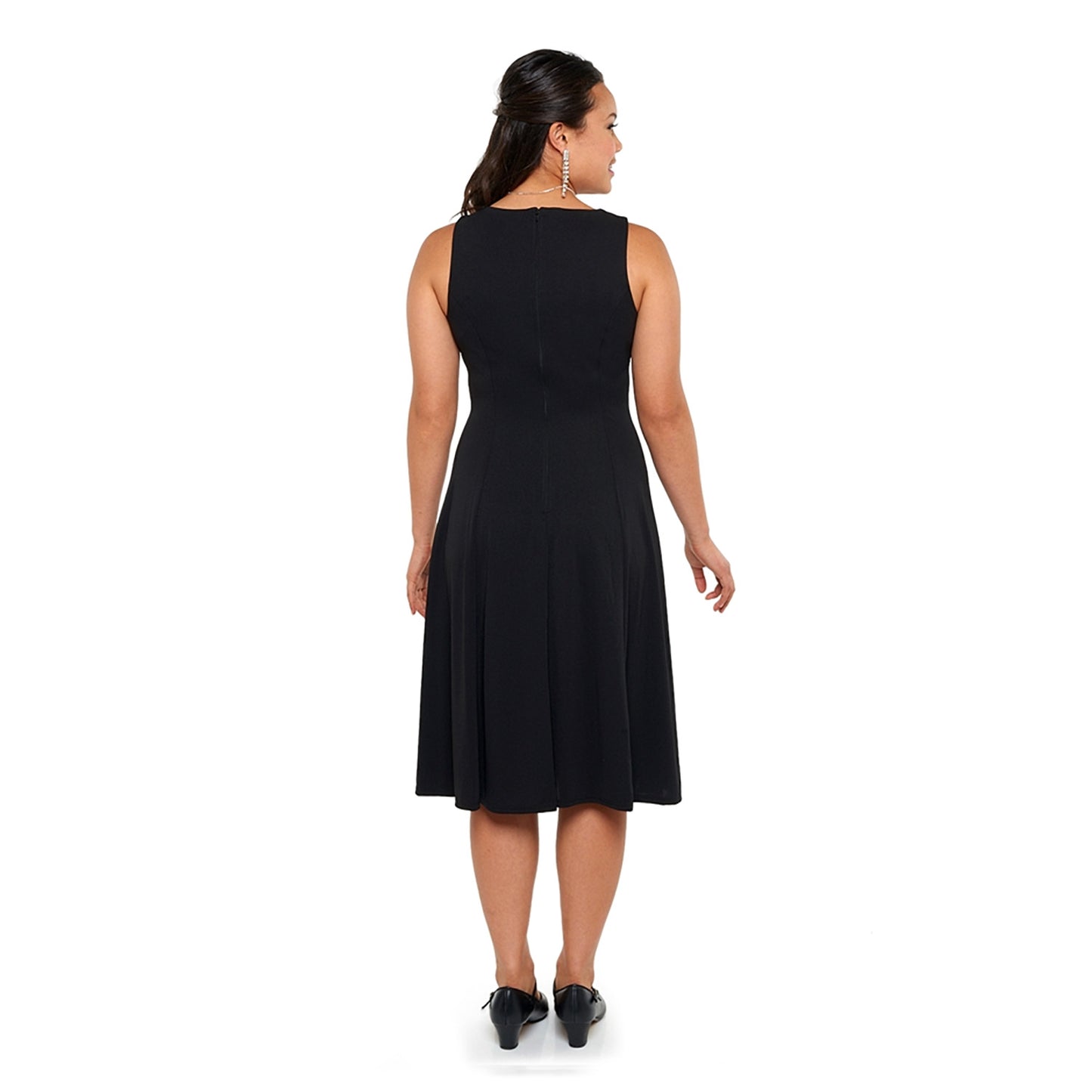 Libby Sleeveless V-Neck Swing Dress (Adult & Youth)