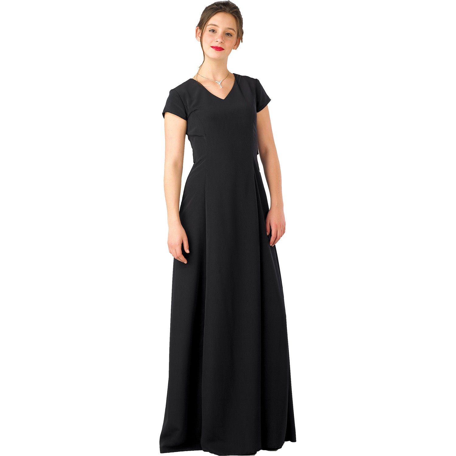 Sabrina Cap Sleeve V-Neck Dress (Adult & Youth) – DeMoulin Bros. and Co Sabrina Cap Sleeve V-Neck Dress (Adult & Youth) – DeMoulin Bros. and Co