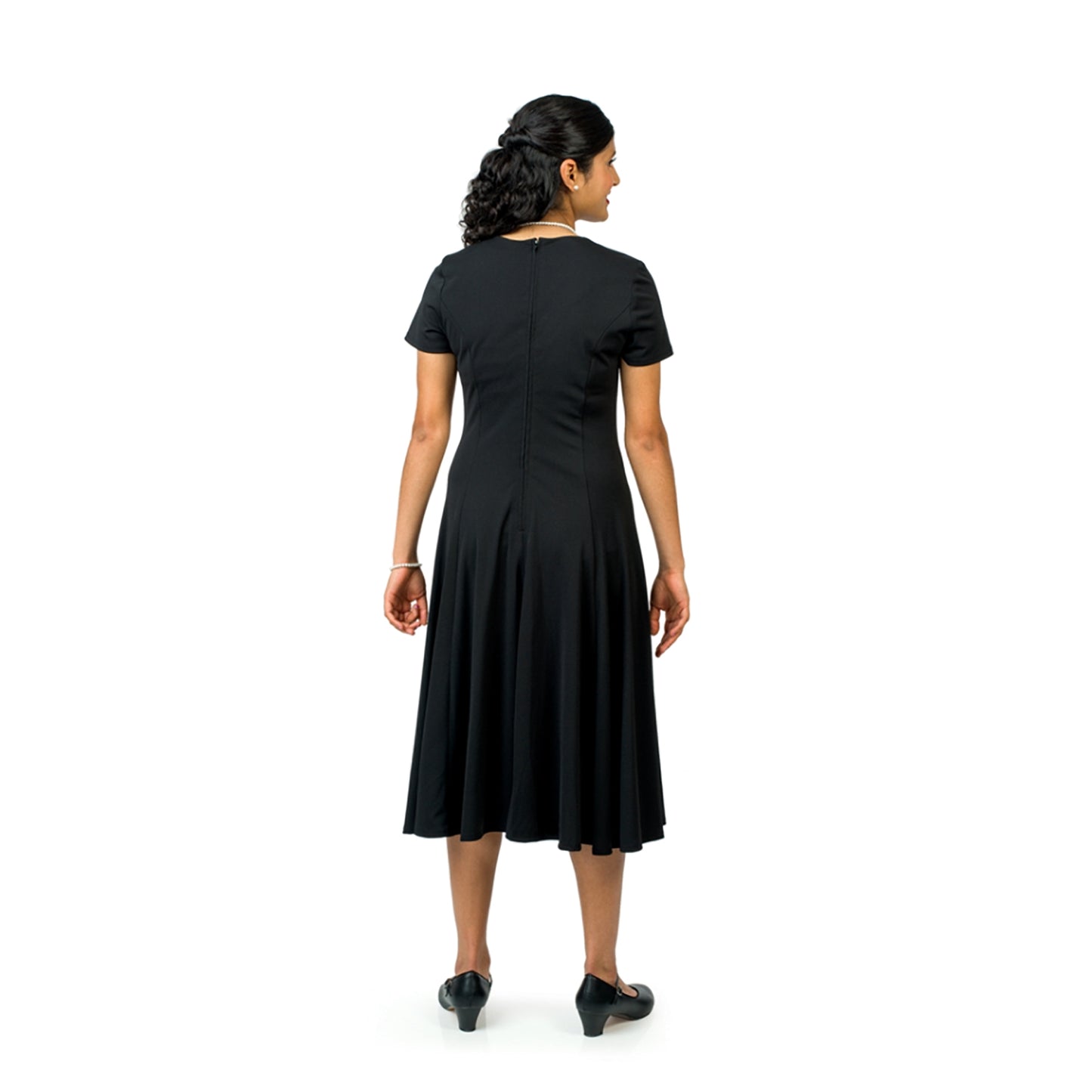 Valentina Sweetheart Short Sleeve Swing Dress (Adult & Youth)