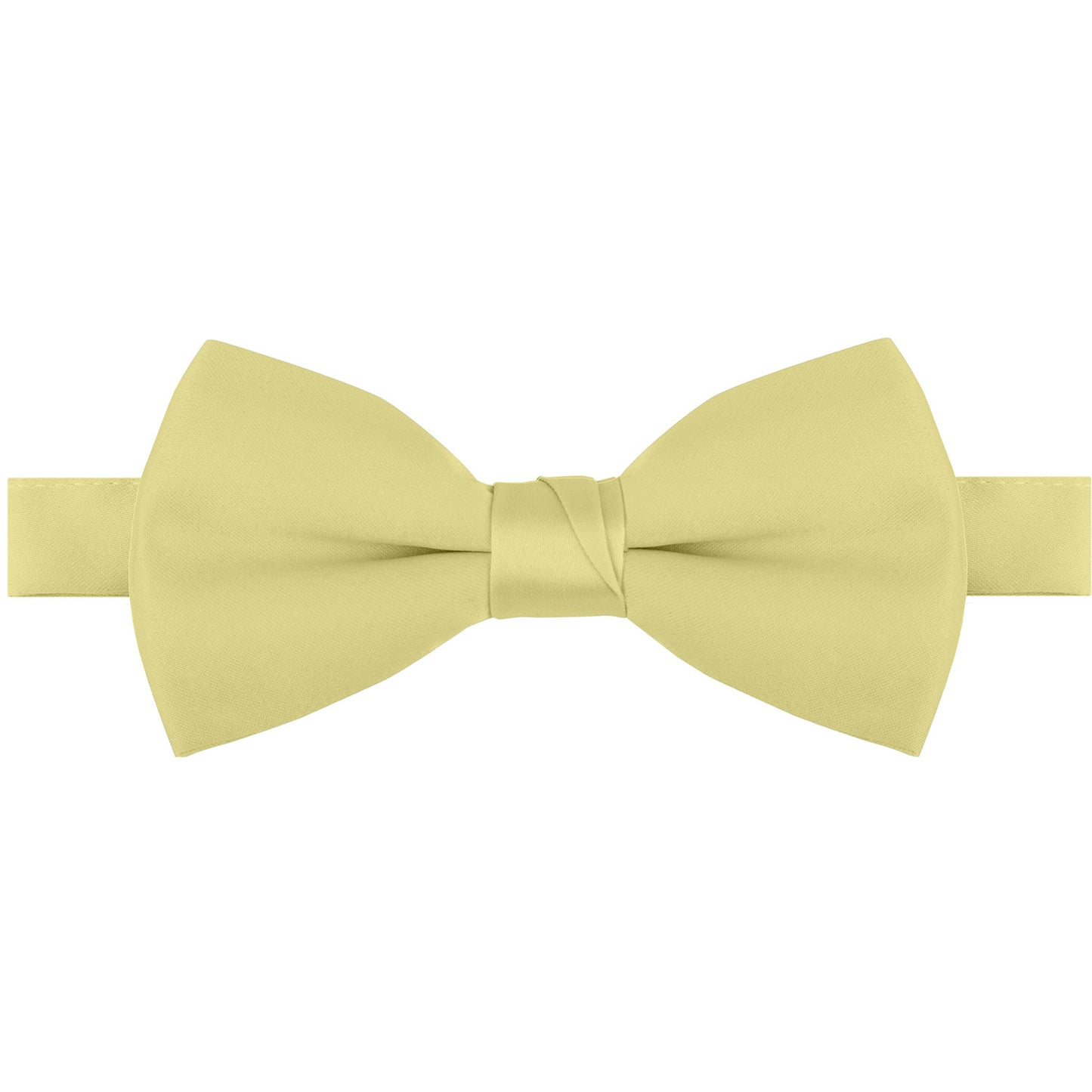 Polyester Satin Bow Tie - Banded or Clip-On - 26 Colors