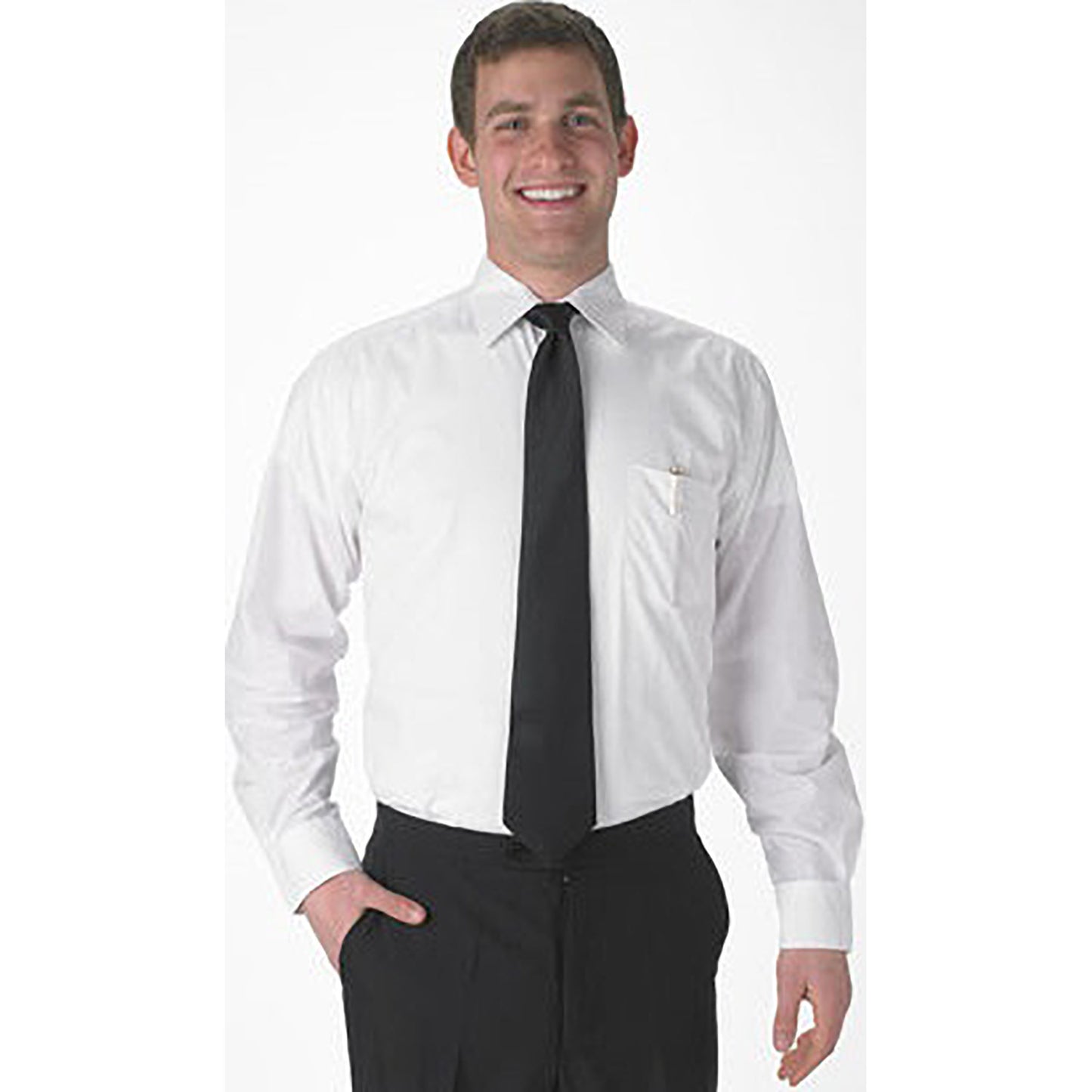 Mens Laydown Dress White