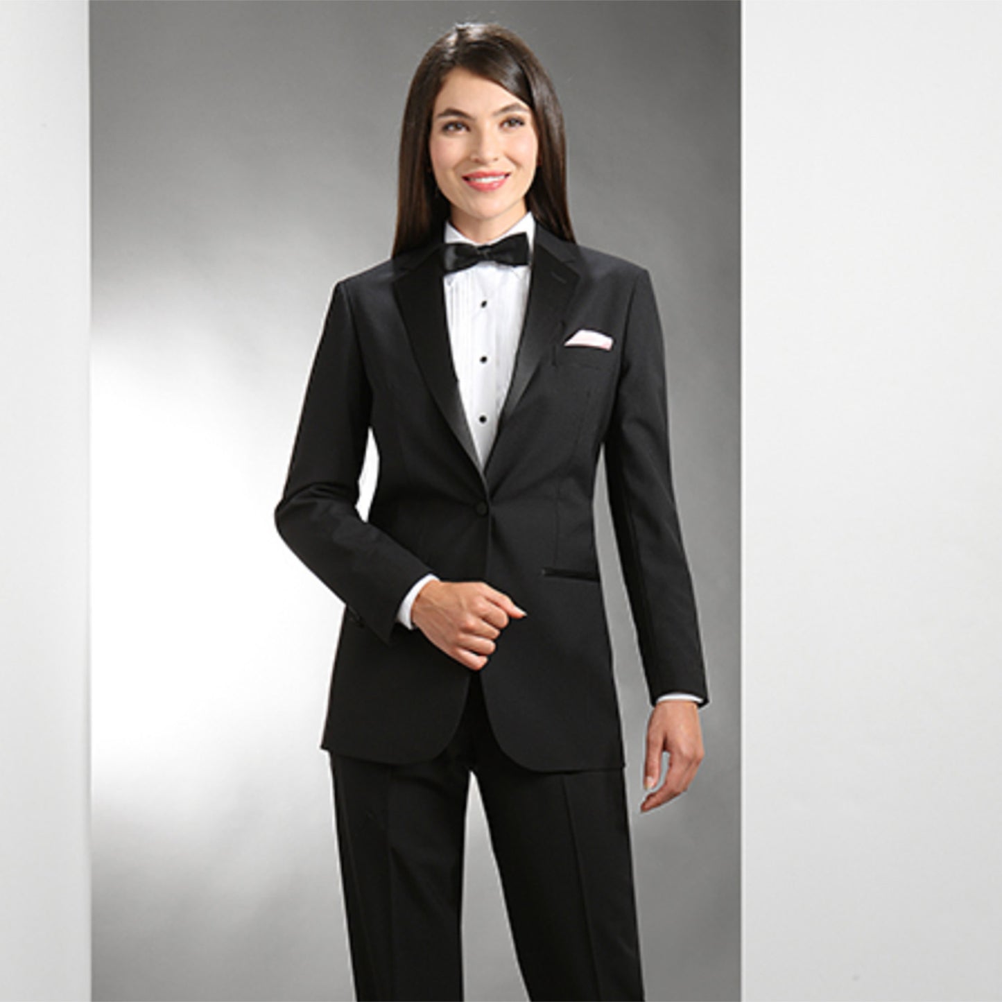 Ladies Notch Lapel One Button Tuxedo Coat