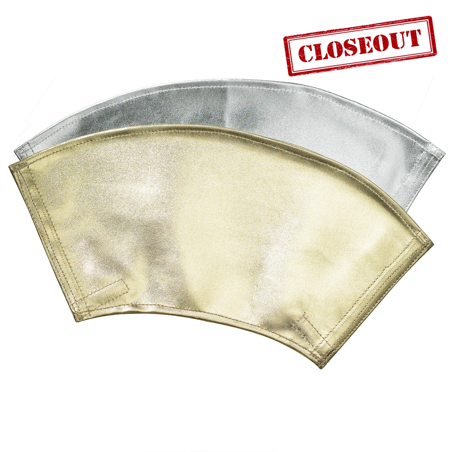 Metallic Vinyl Gauntlets - Regular Size