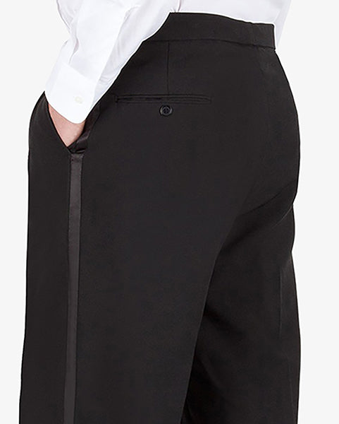 Mens Pleated Tuxedo Pants