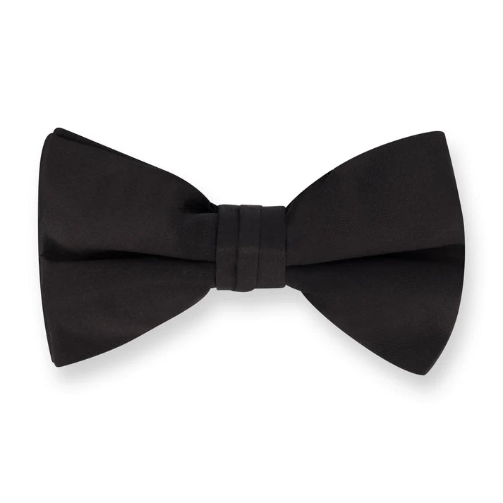 Banded Bow Tie - Poly Satin