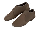 S‑Five split‑sole guard shoe in black (other colors tan, light/medium tan, dark tan), with bonded grip-mesh upper, raised toe box with wing protection, neoprene vamp and heel cup, offering snug support.