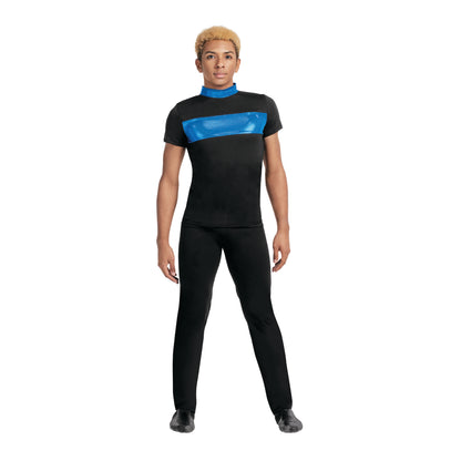 Elegance male top shown with royal trim