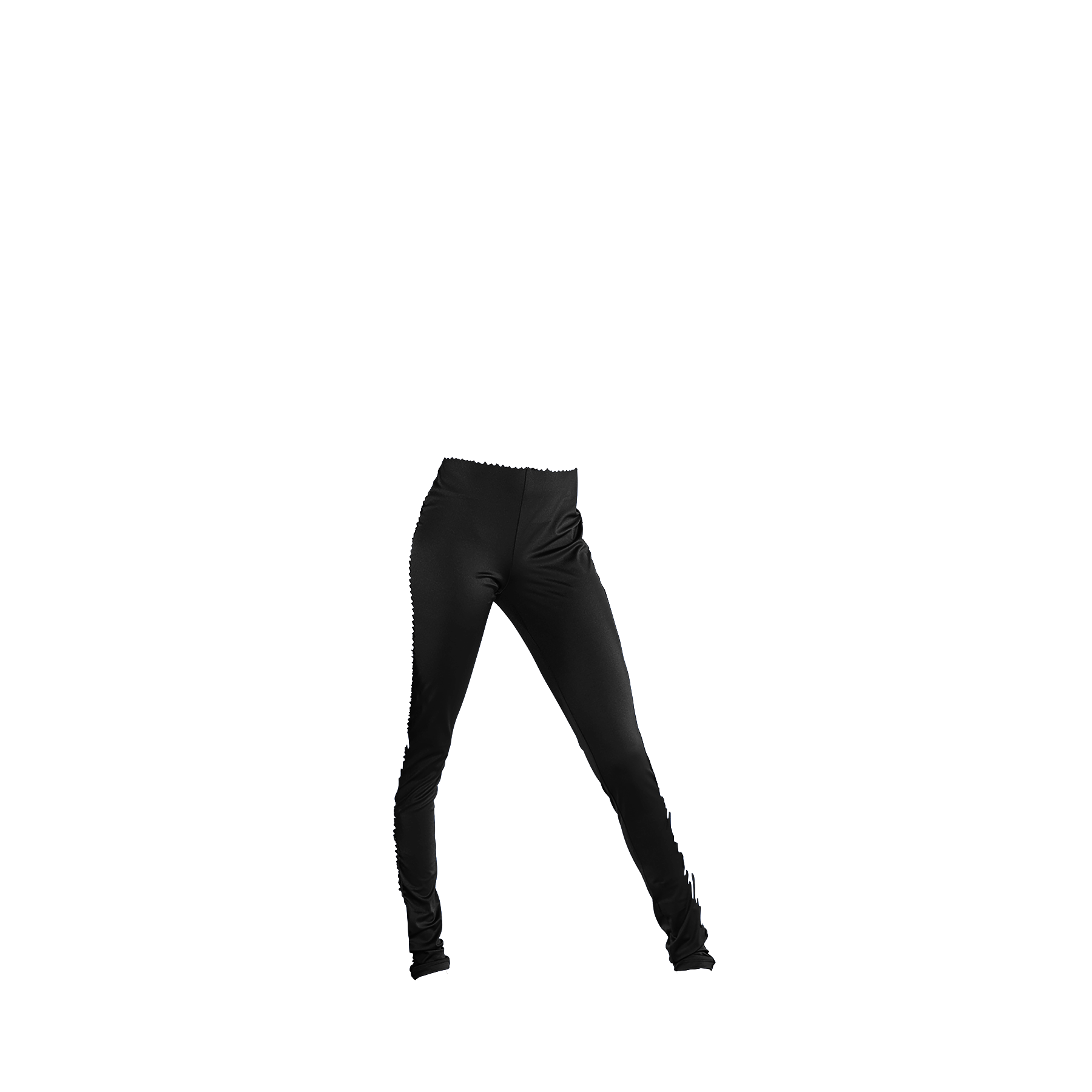 Styleplus Straight Pants Black Lycra Color Guard and Percussion Pant