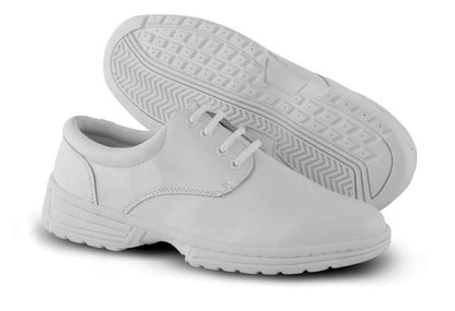 MTX marching shoes in black and white, showcasing reinforced toe box, moisture-wicking lining, and rugged X‑TremeTrak sole for optimal grip on wet or dry surfaces.