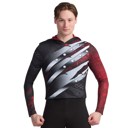 Print-n-Go! Long Sleeve Hooded Performance Top