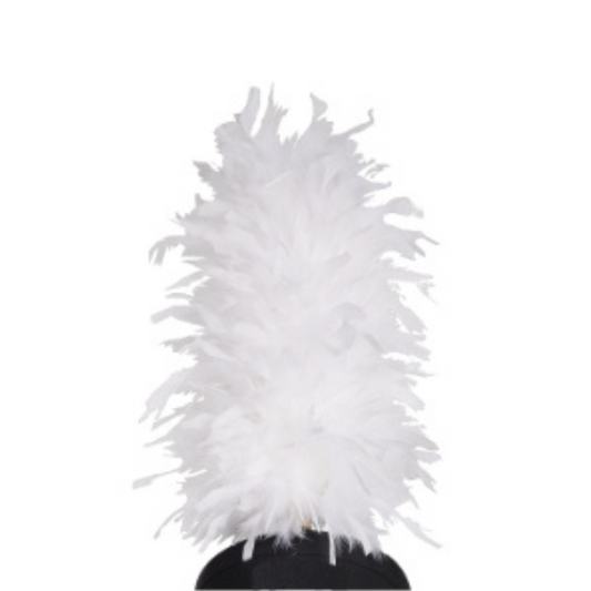 IN-STOCK White 14" French Upright, Extra Full Plume