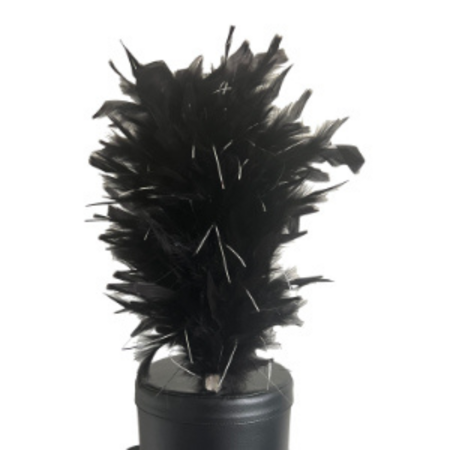 IN-STOCK Black 14" French Upright, Extra Full Plume with Mylar