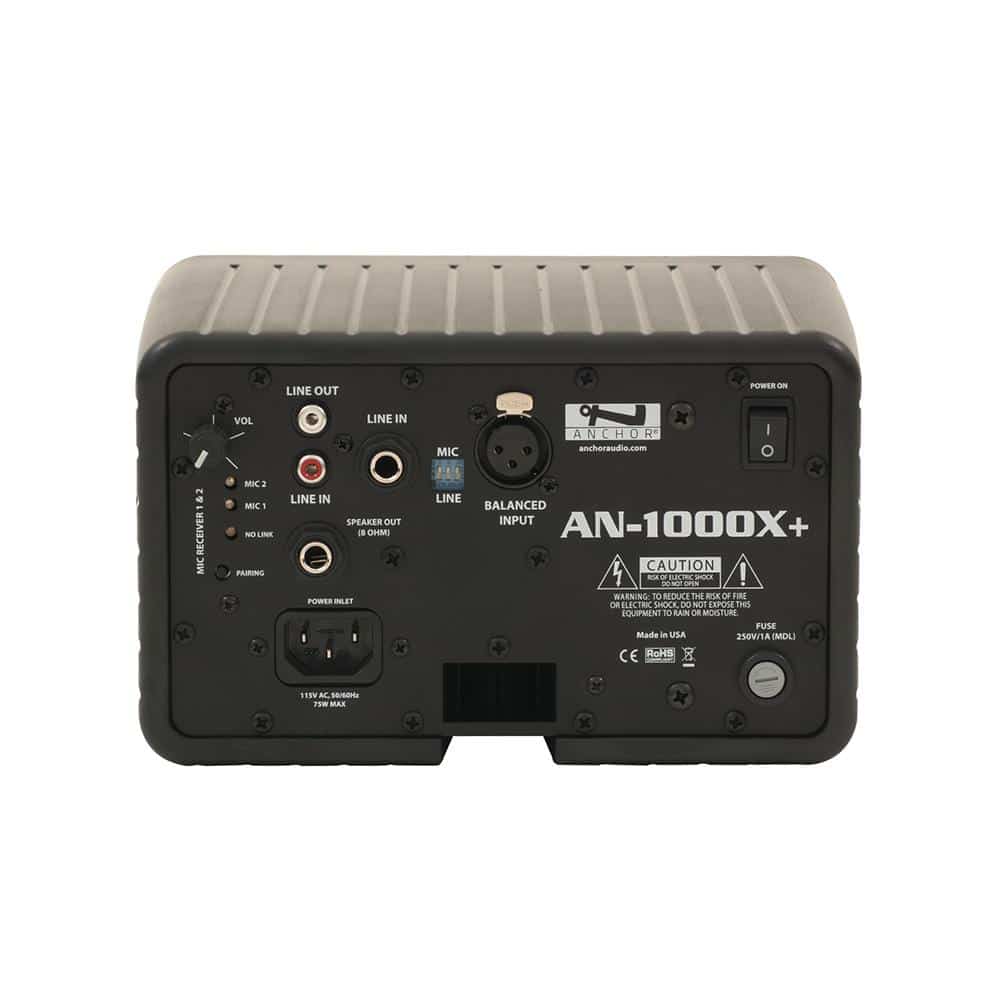 AN-1000X+ Powered speaker monitor & Anchor-Link 2 wireless mic capacity