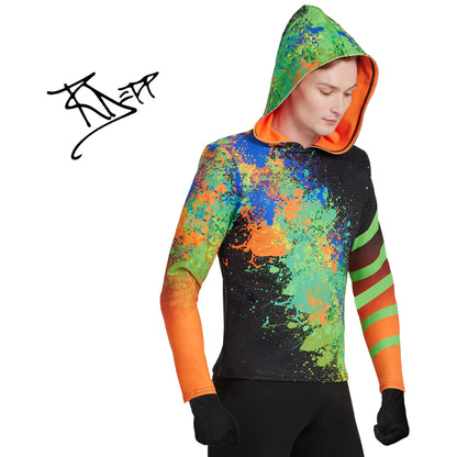 Print-n-Go! Long Sleeve Hooded Performance Top