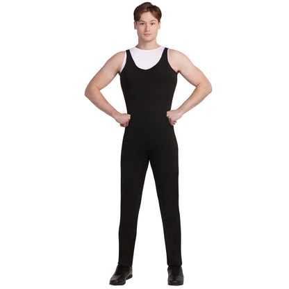 BibFlex by DeMoulin black stretch marching band bibbers made from Algy Flex fabric, featuring tailored fit, discreet rear zipper, and full-length design for enhanced flexibility and comfort.
