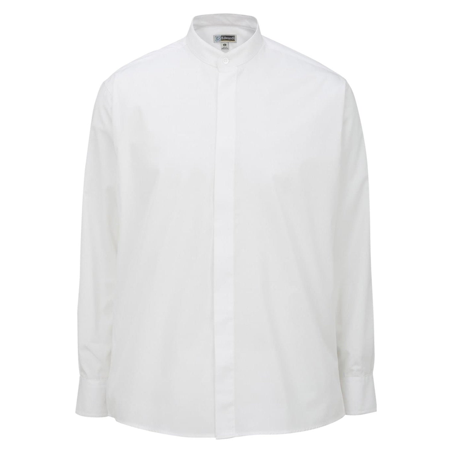 Banded Collar Broadcloth Shirt