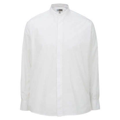 Banded Collar Broadcloth Shirt
