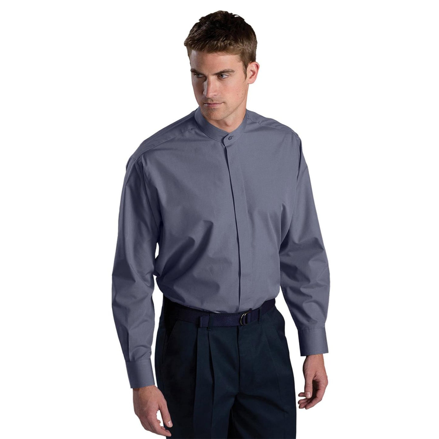 Banded Collar Broadcloth Shirt – DeMoulin Bros. and Co