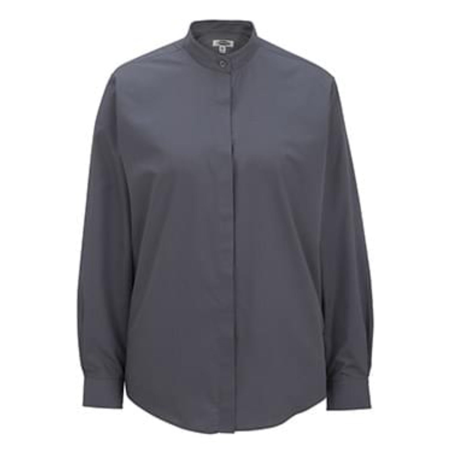 band collar dress shirt Ladies Banded Collar Broadcloth Shirt – DeMoulin Bros. and Co