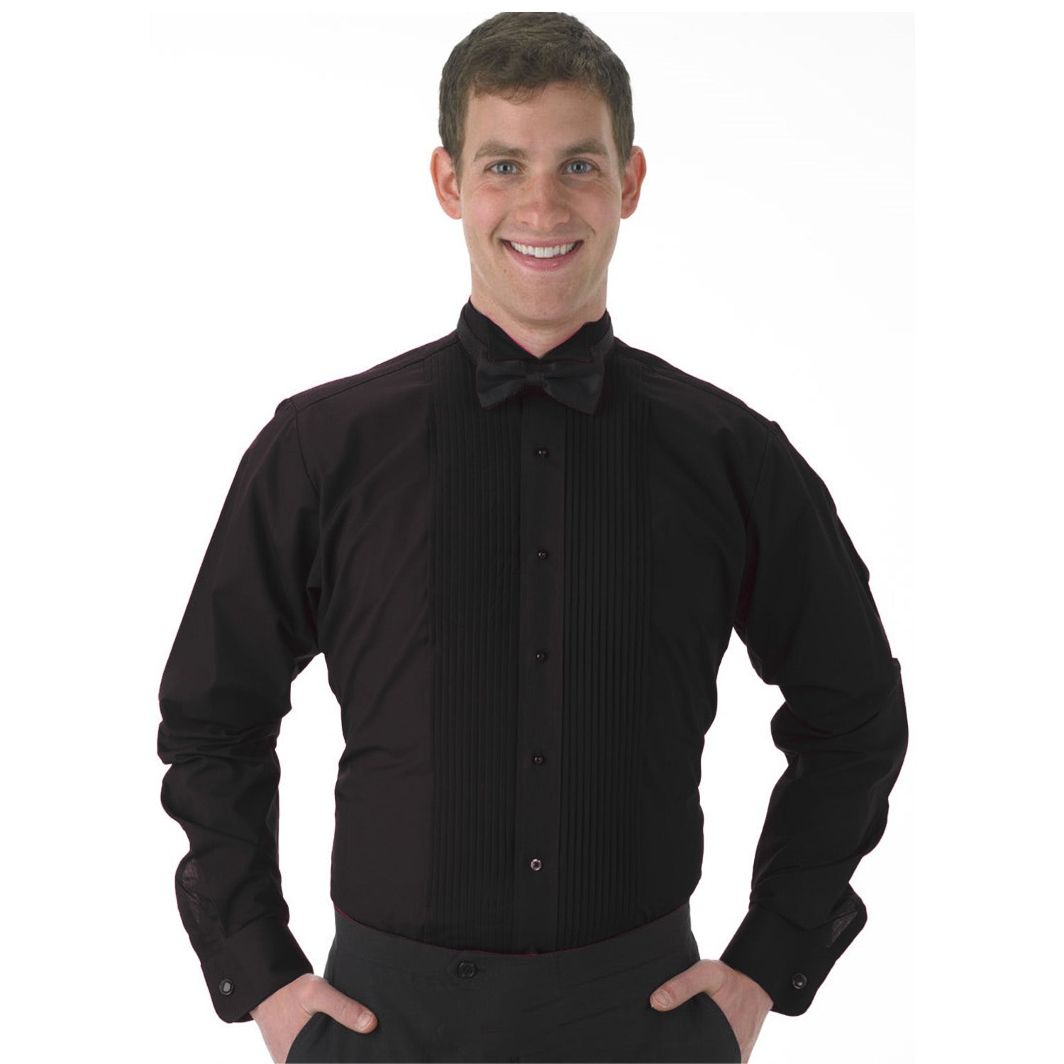 Black hot sale tux shirt