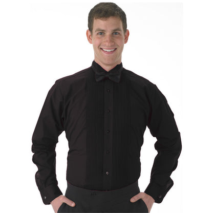 Colored Wingtip Pleated Tuxedo Shirt