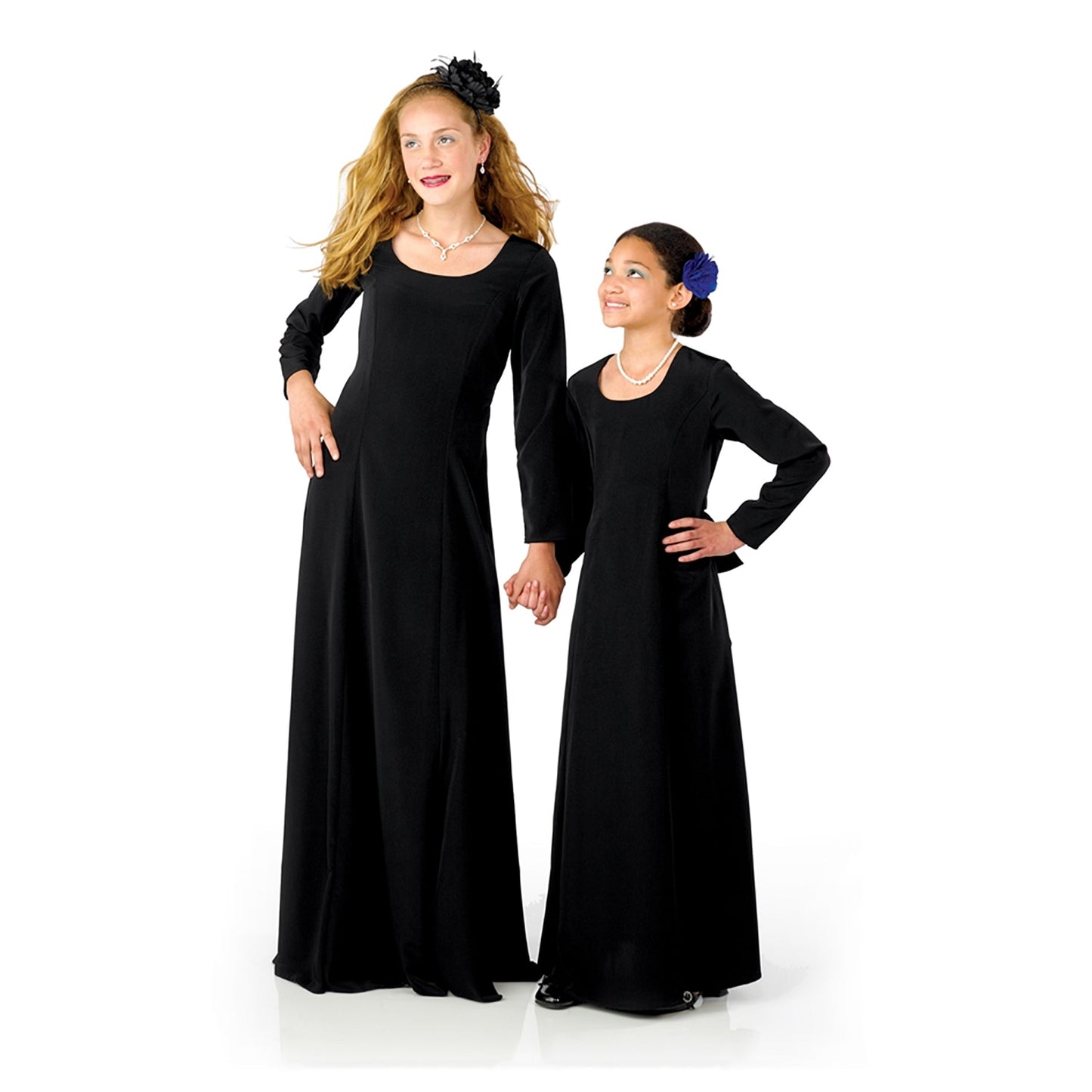 Lillian Dress - Long Sleeve Scoop Neckline - Adult and Youth