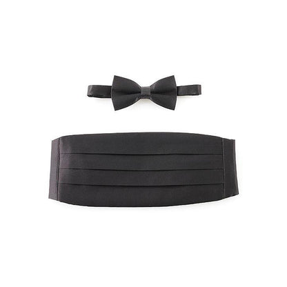 Banded Bow Tie - Poly Satin