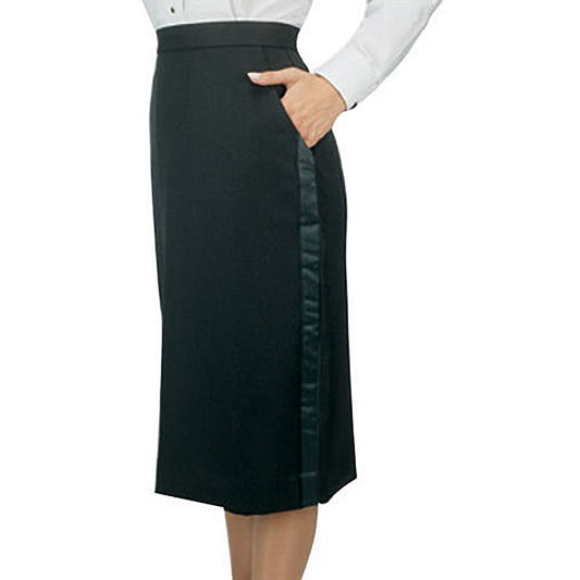 Mid Length Tuxedo Skirt