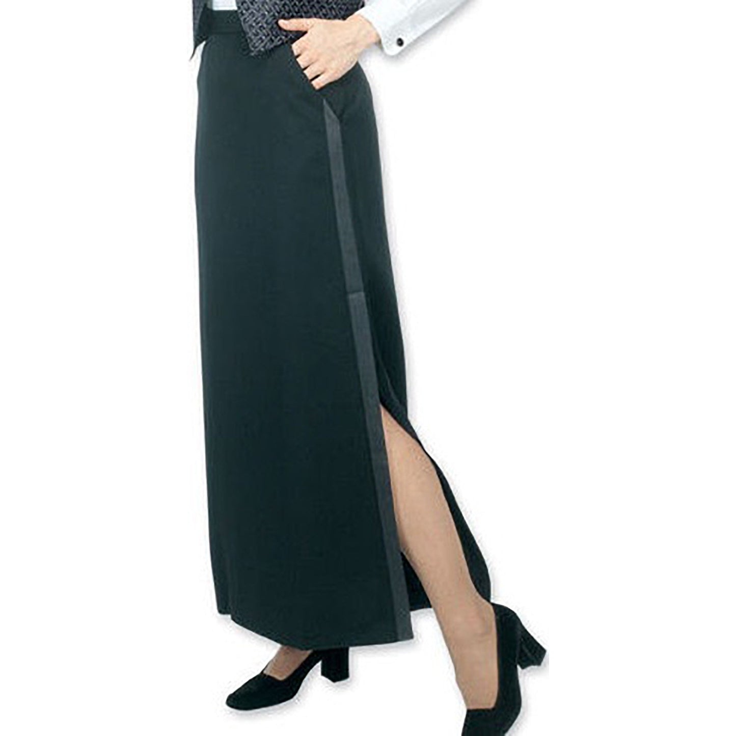 Long Tuxedo Skirt