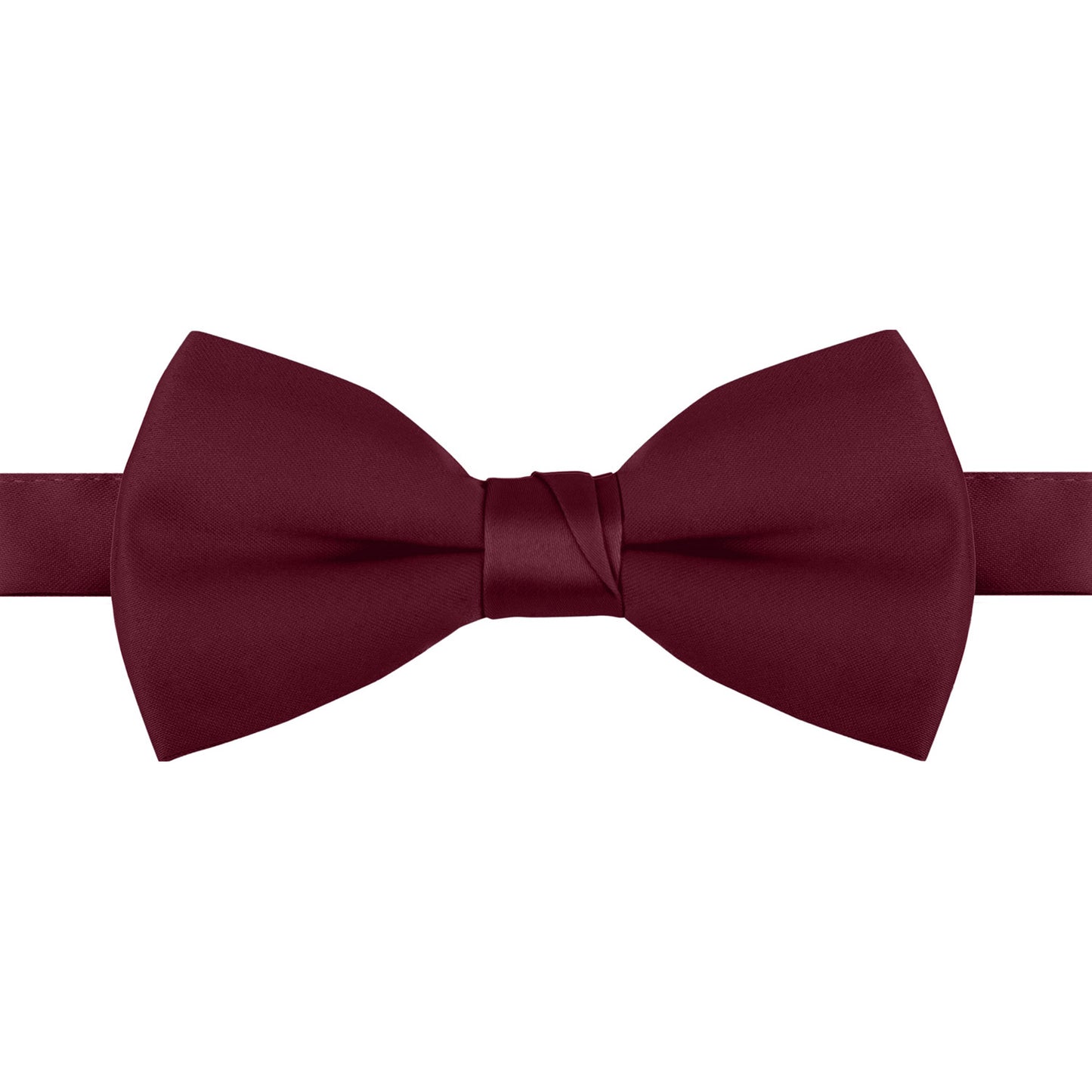 Polyester Satin Bow Tie - Banded or Clip-On - 26 Colors