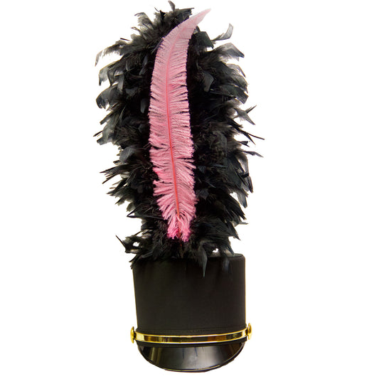 French Fountain Feather Shako Plume with Mylar ― item# 33837, Marching  Band, Color Guard, Percussion, Parade
