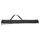 Vivace Premium Pole Bag in black 1680‑denier nylon, 45″ long, with reinforced ends, adjustable padded shoulder strap, and top carry handles—designed to carry multiple marching flag poles or rifles