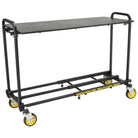 Single carpeted panel measuring approximately 39″ × 16″, designed to clip into R6 cart uprights—providing quick, sturdy surface for laptops or sheet music