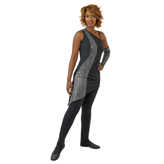 Fusion Micro Sequin Tunic with Mitt