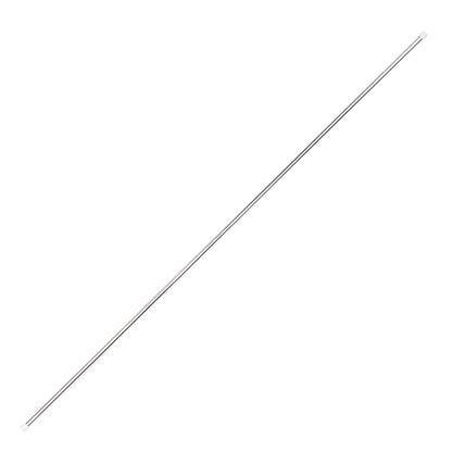 Sleek silver ultra-lightweight flag pole made from anodized aluminum, approximately 1″ in diameter, with a smooth finish and capped end—designed for single-piece indoor or color guard flag use.