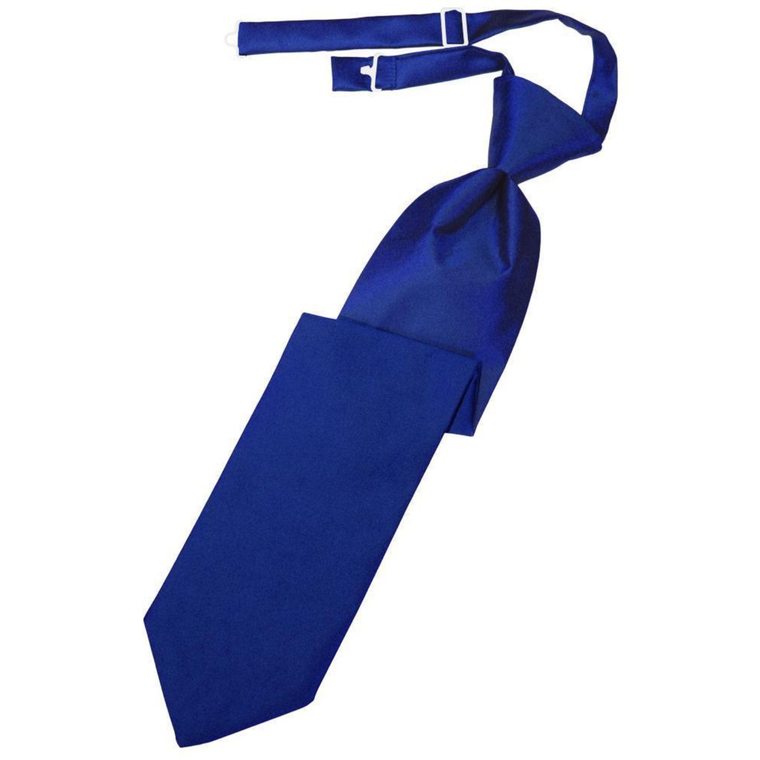 The Prince Knot Pre-tied Necktie (Metallic Royal outlets Blue)