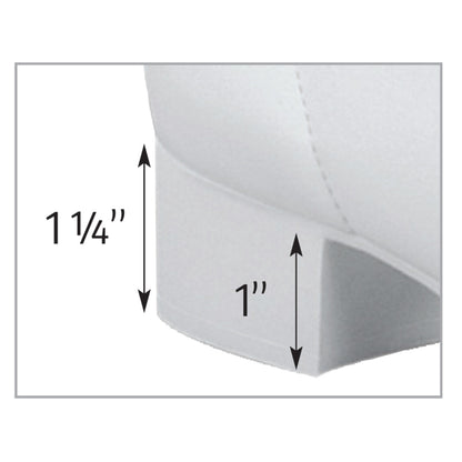 Slip resistant soles and heels made of thermal rubber soling, no more black scrape marks. • Heel is proper height and can accept cleats. • Insole has extra cushion in the heel to cushion your step.